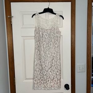 White House Black Market White Lace Dress